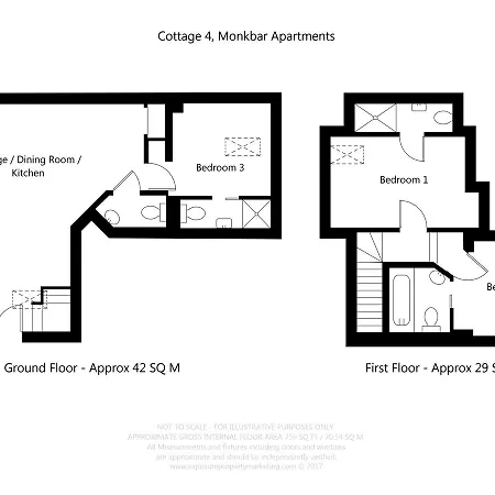 - Monkbar Mews Apartamento *